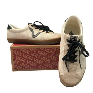 Vans Sport Low Suede Marshmallow with Gum Sole Mens 9.5 Womens 11 Skate Shoe
