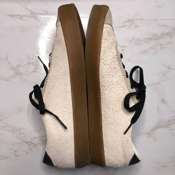 Vans Sport Low Suede Marshmallow with Gum Sole Mens 9.5 Womens 11 Skate Shoe