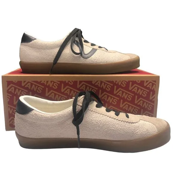 Vans Sport Low Suede Marshmallow with Gum Sole Mens 9.5 Womens 11 Skate Shoe