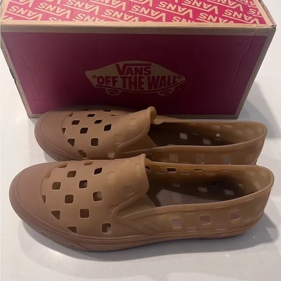 Vans TRK Mens Rubber Slip On Shoes in root beer size 12 NIB