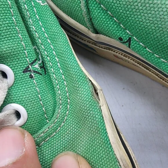 Vans Vault OG Era Paisley Green Womens 7.5 Sneaker Shoes California Beach