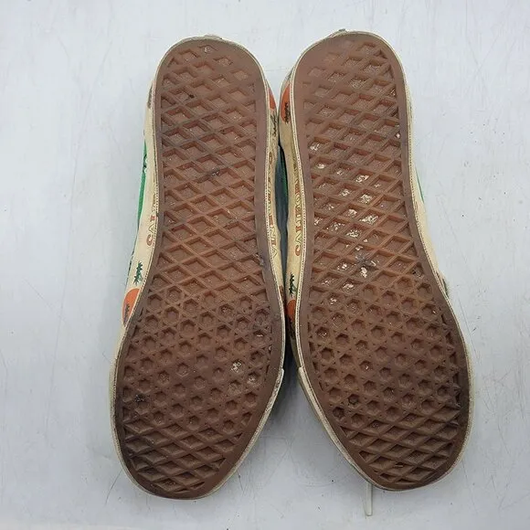 Vans Vault OG Era Paisley Green Womens 7.5 Sneaker Shoes California Beach