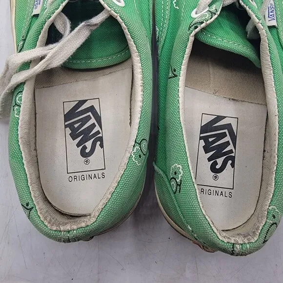 Vans Vault OG Era Paisley Green Womens 7.5 Sneaker Shoes California Beach