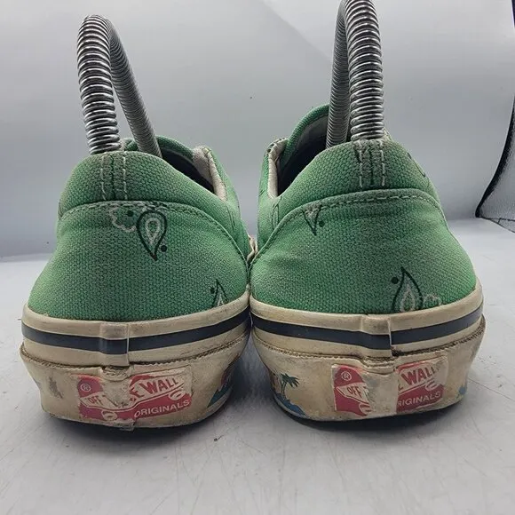 Vans Vault OG Era Paisley Green Womens 7.5 Sneaker Shoes California Beach