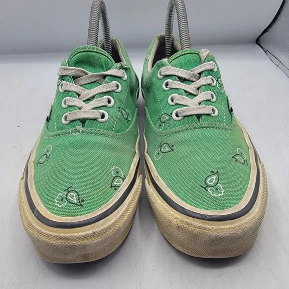 Vans Vault OG Era Paisley Green Womens 7.5 Sneaker Shoes California Beach