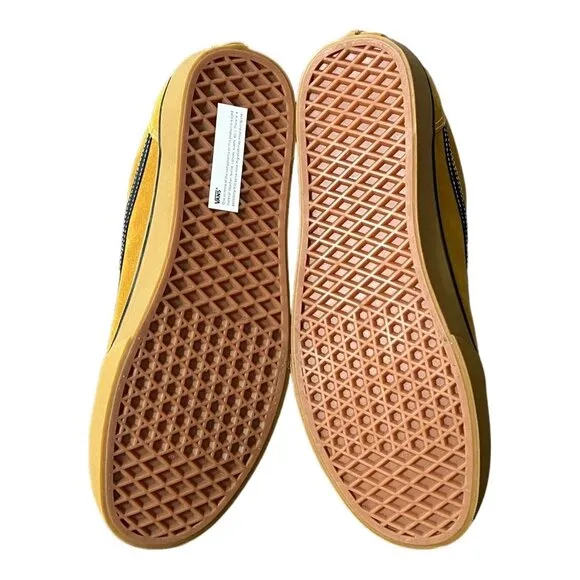Vans Ward Suede/Mesh Golden Brown &amp; Black Skate Shoes Men’s Size 11