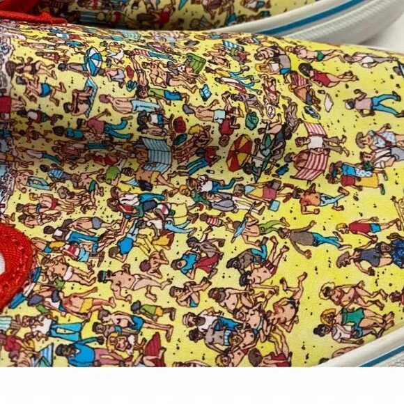 Vans Where's Waldo Limited Edition Classic Slip-On Sneakers SIZE 11