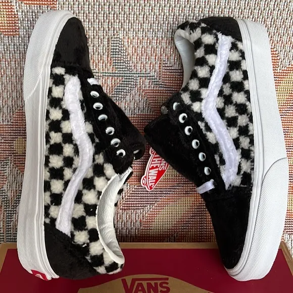 Vans WMNS Old Skool(Sherpa) Checkerboard/BlackVN0A5KRF95ASneakers G