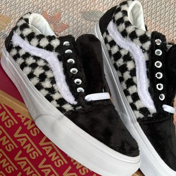 Vans WMNS Old Skool(Sherpa) Checkerboard/BlackVN0A5KRF95ASneakers G