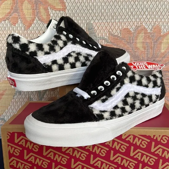 Vans WMNS Old Skool(Sherpa) Checkerboard/BlackVN0A5KRF95ASneakers G