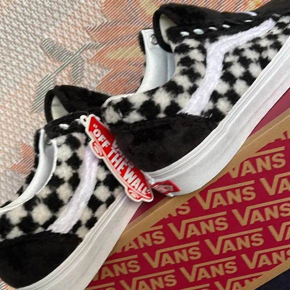 Vans WMNS Old Skool(Sherpa) Checkerboard/BlackVN0A5KRF95ASneakers G