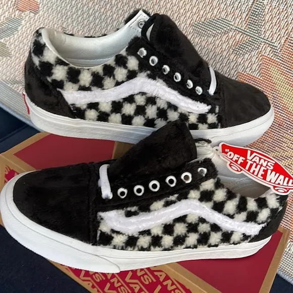 Vans WMNS Old Skool(Sherpa) Checkerboard/BlackVN0A5KRF95ASneakers G