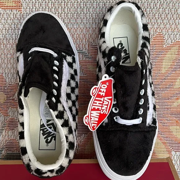 Vans WMNS Old Skool(Sherpa) Checkerboard/BlackVN0A5KRF95ASneakers G