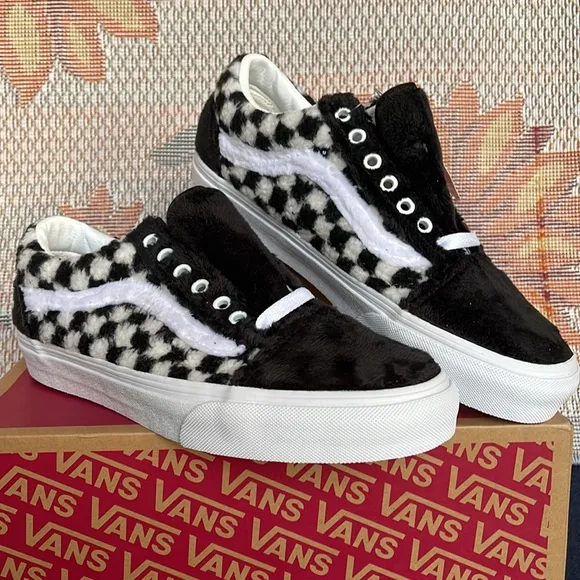 Vans WMNS Old Skool(Sherpa) Checkerboard/BlackVN0A5KRF95ASneakers G