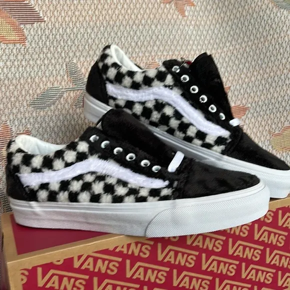 Vans WMNS Old Skool(Sherpa) Checkerboard/BlackVN0A5KRF95ASneakers G