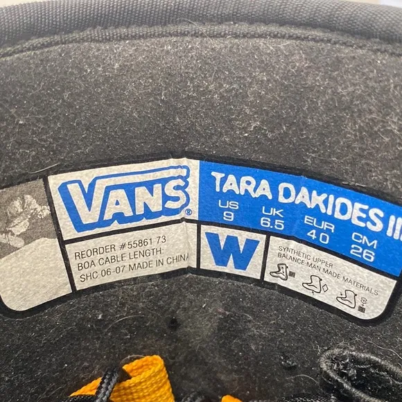 Vans Women’s T3 Tara Dakides Snowboarding Boots