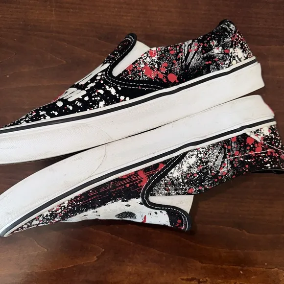 Vans x House of Terror Friday the 13th Jason Slip On Shoes Sz 9