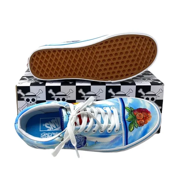 VANS x One Piece Old Skool Low Shoes Skate Canvas Women's Sneakers VN0007NT7WN