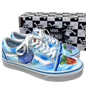 VANS x One Piece Old Skool Low Shoes Skate Canvas Women's Sneakers VN0007NT7WN