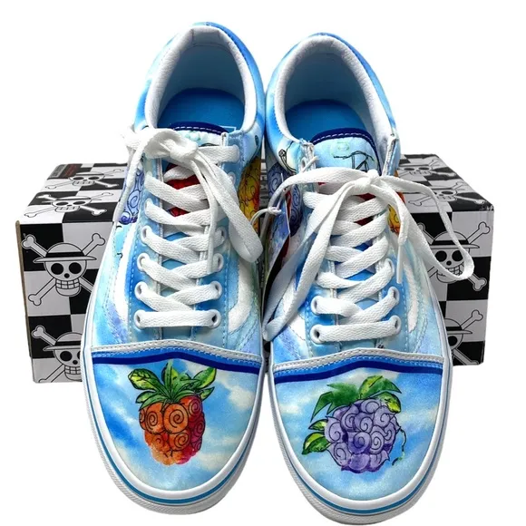 VANS x One Piece Old Skool Low Shoes Skate Canvas Women's Sneakers VN0007NT7WN
