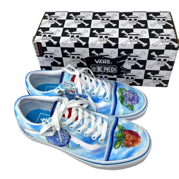 VANS x One Piece Old Skool Low Shoes Skate Canvas Women's Sneakers VN0007NT7WN