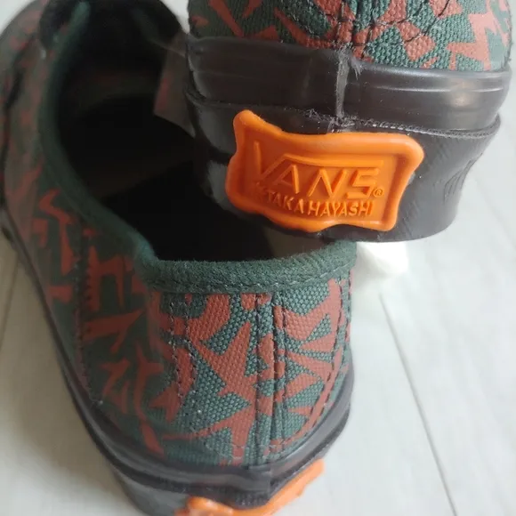 VANS x Taka Hayashi NEW Geo Camo &amp; Jungle Green Lace Up Shoes