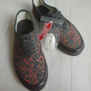 VANS x Taka Hayashi NEW Geo Camo &amp; Jungle Green Lace Up Shoes