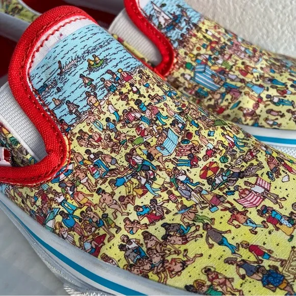VANS X WALDO Like New Limited Edition Printed Slip On Shoe Size 5.5
