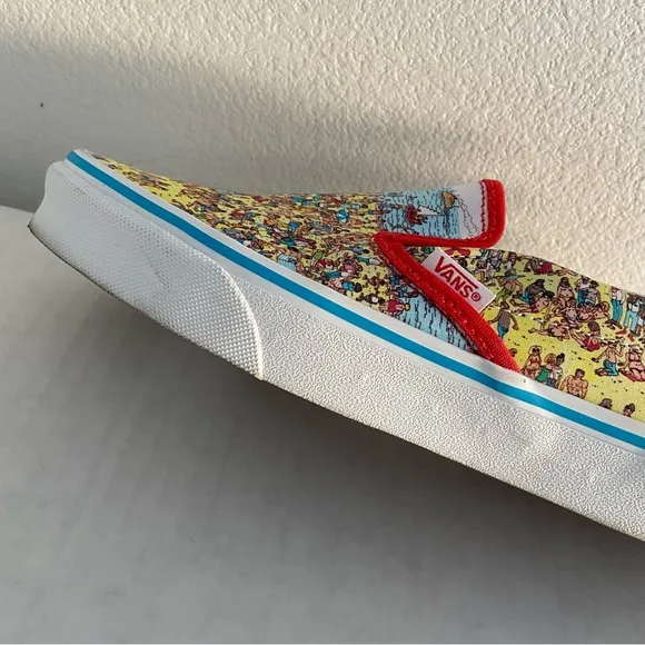 VANS X WALDO Like New Limited Edition Printed Slip On Shoe Size 5.5