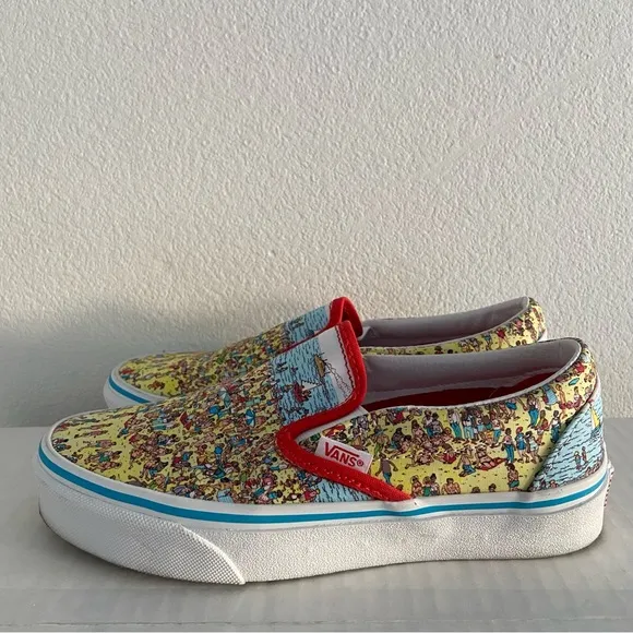 VANS X WALDO Like New Limited Edition Printed Slip On Shoe Size 5.5