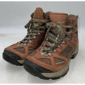 Vasque Boots Women's Sz 7 Breeze III Hiking Leather Nylon GoreTex Vibram Brown