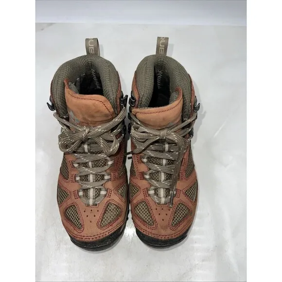 Vasque Boots Women's Sz 7 Breeze III Hiking Leather Nylon GoreTex Vibram Brown