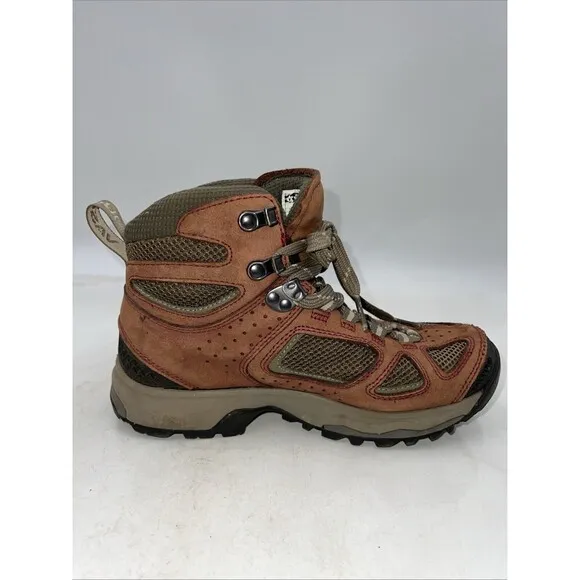 Vasque Boots Women's Sz 7 Breeze III Hiking Leather Nylon GoreTex Vibram Brown