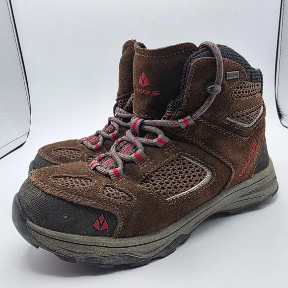 Vasque Breeze III Waterproof Kids SIze 3 Brown Hiking Boots Outdoors Casual Camp