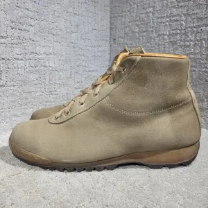 Vasque Men's 11M Beige Suede Cow Hide Leather Hiking Boots 7545 Vintage Italy