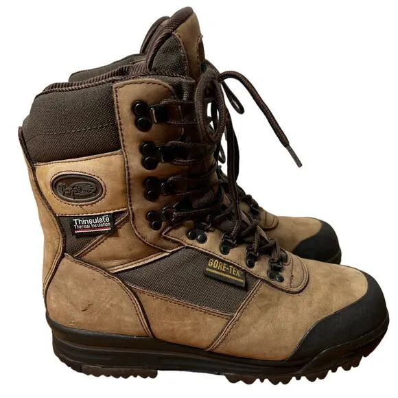 Vasque Men's 8 Clarion GTX Gore Tex Hiking Boots Tall Waterproof Leather Brown
