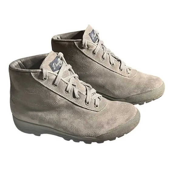 Vasque Skywalk Leather Hiking Boots Women 8 M Grey 7548 Suede Made In Italy
