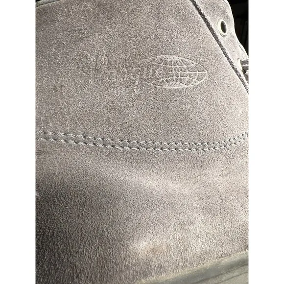 Vasque Skywalk Leather Hiking Boots Women 8 M Grey 7548 Suede Made In Italy
