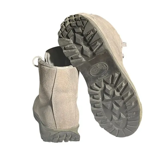 Vasque Skywalk Leather Hiking Boots Women 8 M Grey 7548 Suede Made In Italy