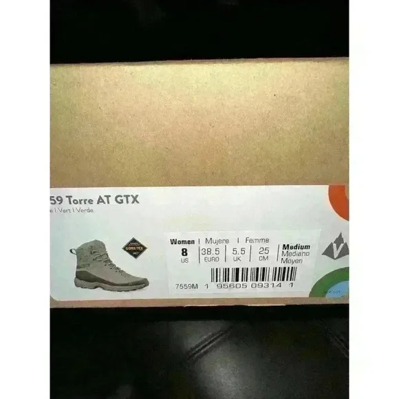 Vasque Women's‎ Torre AT GTX Hiking Boots (Sage) Size 8 US Brand New In Box