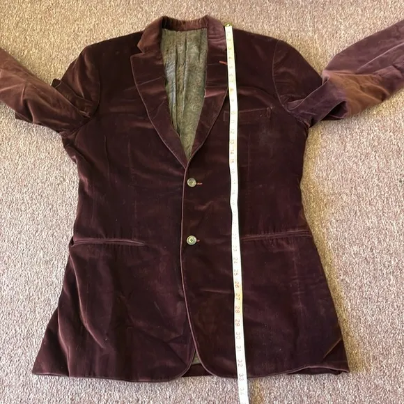 Velvet Blazer by Elevee.  Made for Travis Fisher NFL Size is