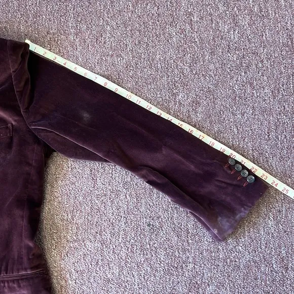Velvet Blazer by Elevee.  Made for Travis Fisher NFL Size is