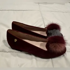 Venettini burgundy maroon girls dress shoes size 32 European — never worn