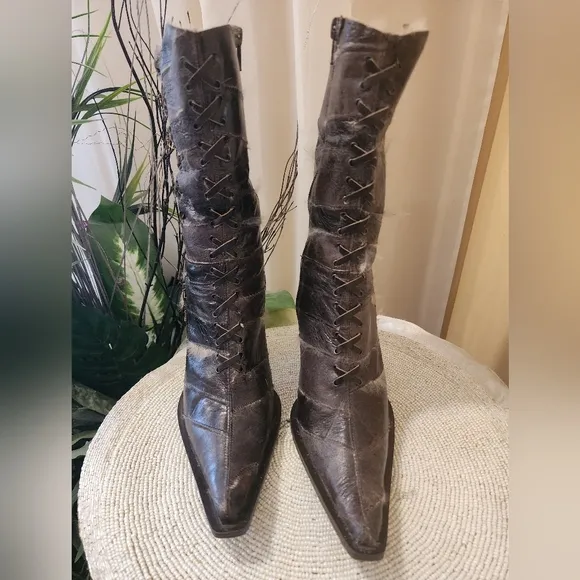 Verro Cuoio leather shoes with real  rabbit fur inside.Made in Italy
