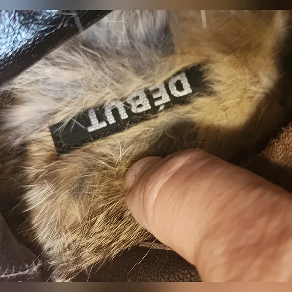 Verro Cuoio leather shoes with real  rabbit fur inside.Made in Italy