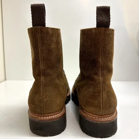 VERY GOOD Grenson Brady Brushed Brown Suede Hiking Boots UK 8.5 / US 9.5