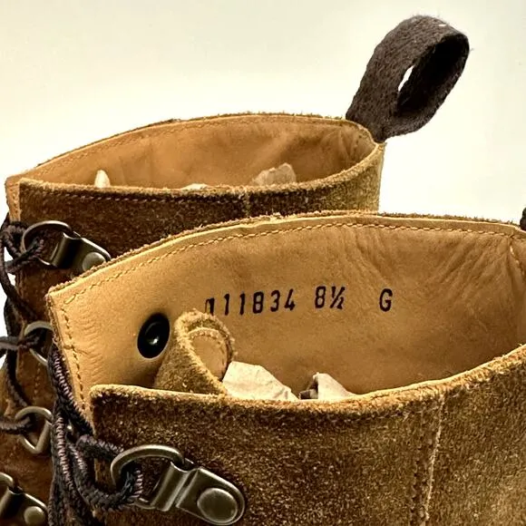 VERY GOOD Grenson Brady Brushed Brown Suede Hiking Boots UK 8.5 / US 9.5