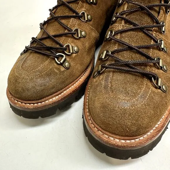 VERY GOOD Grenson Brady Brushed Brown Suede Hiking Boots UK 8.5 / US 9.5