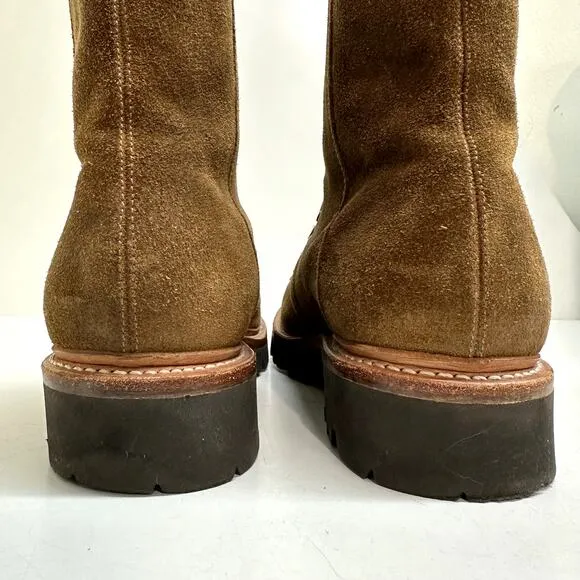 VERY GOOD Grenson Brady Brushed Brown Suede Hiking Boots UK 8.5 / US 9.5