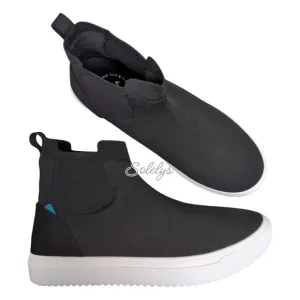 Vessi Uptown Chelsea Black White Dyma-Tex Waterproof Sneaker Boot Womens 9